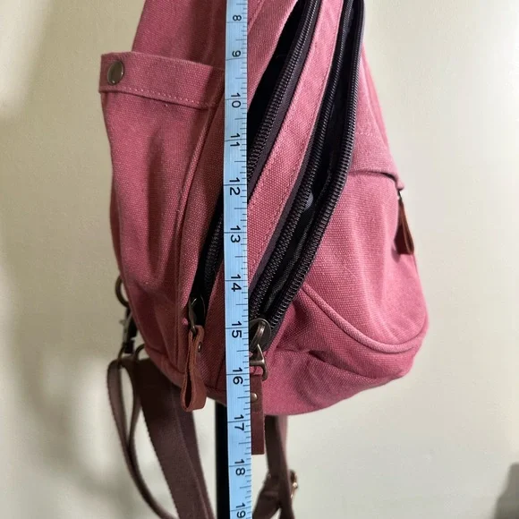 Canvas Backpack or Sling Convertible Bag - Picture 2 of 6